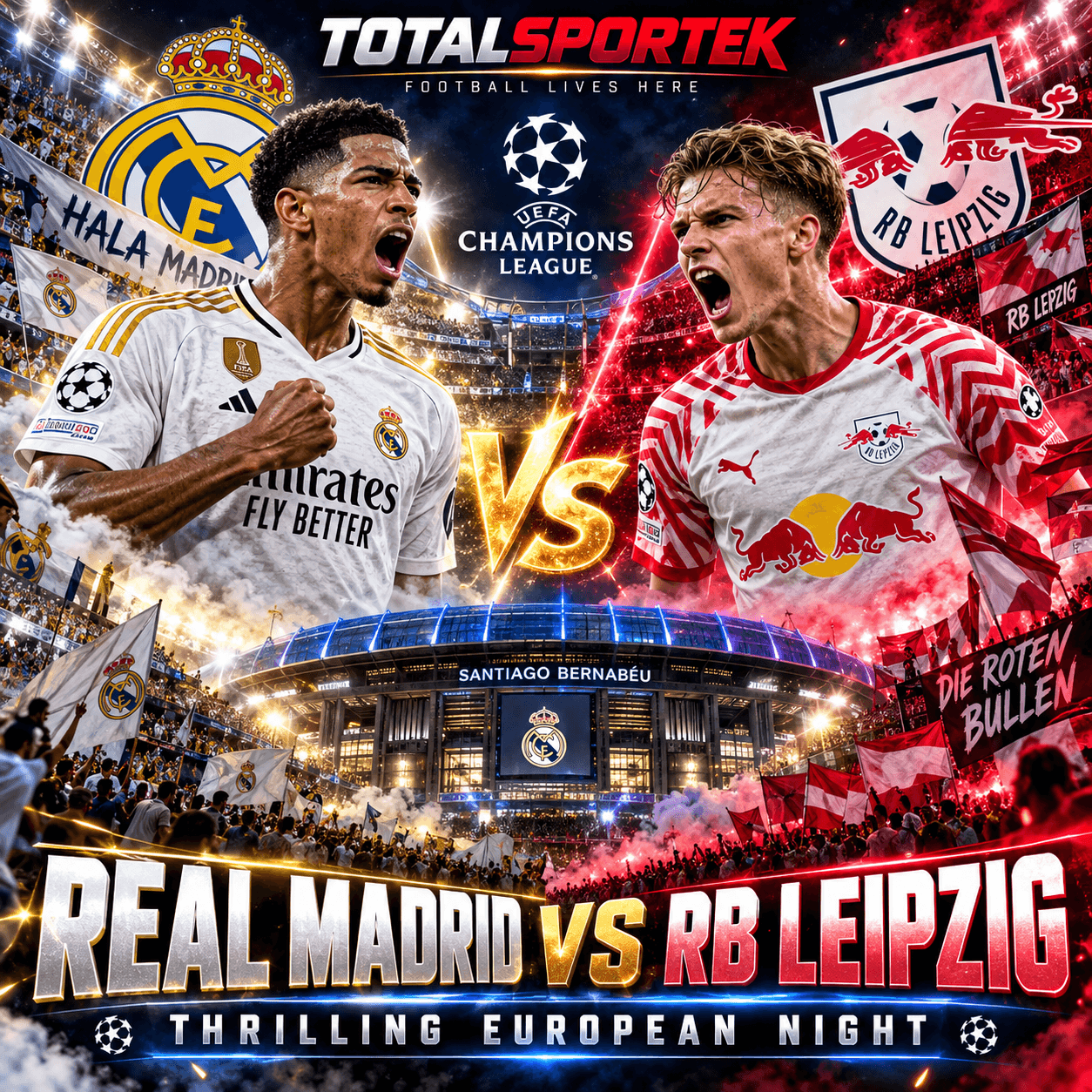 Real Madrid vs RB Leipzig Sets Up a Thrilling Totalsportek European Night
